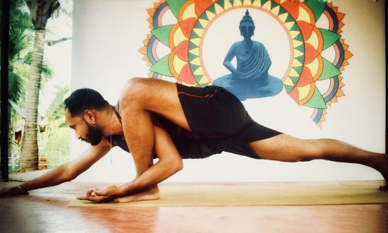 A man is doing yoga, Yoga teacher training