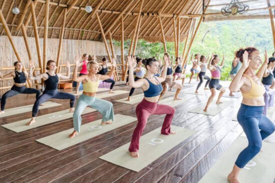 Practicing Yoga at Kelapa Cottage, Bali